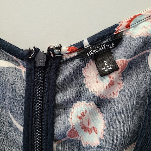 J CREW MERCANTILE Faux-wrap Ruffled Dress, Size 2 - Picture 7 of 10